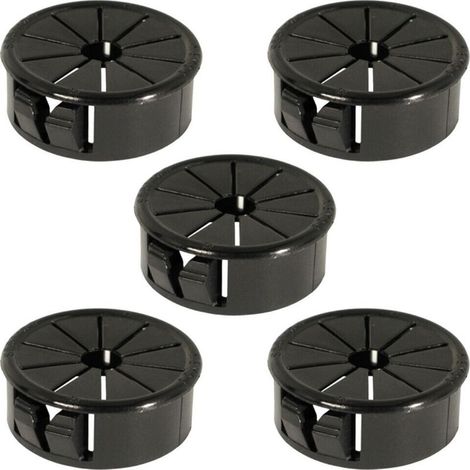 5x passe fil universel câble diamètre 27,8 mm rond encastrable bureau mural tube (1/2)