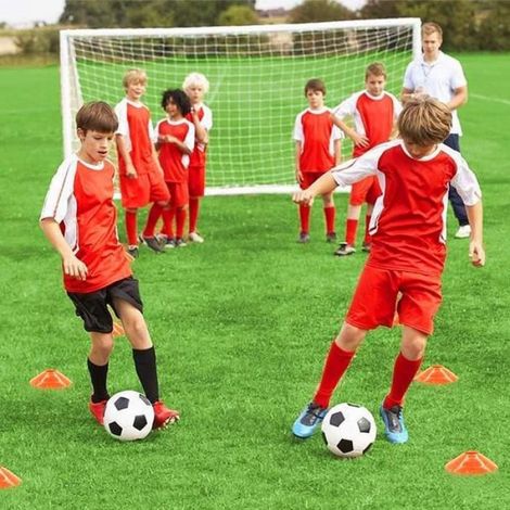 Plots De Marquage - Lot De 50 Disques En Polyéthylène - Pour Entraînement Football Tennis Hockey - 5 Couleurs - Avec Support De Rangement (1/4)