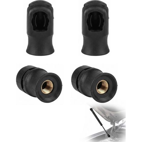 Lot de 4 Embouts de Ressort à Gaz M6 pour Rotule 10,5 mm Raccord de Vérin à Gaz pour Coffre de Voiture, Hayon, Caravane et Capot Pièce de Rechange (1/5)