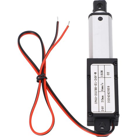 Actionneur linéaire électrique DC24V, course de 20 mm, 150 N, vitesse de 4 mm/s, IPX4, pour aspirateurs robots (1/5)