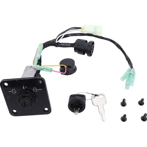 Ortviai Tableau de commande à clé pour hors-bord Yamaha – Modèle 63D-82570-21, en ABS résistant aux intempéries (1/5)