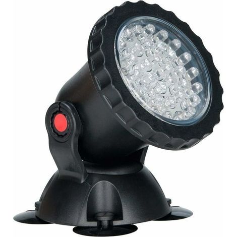 DEESSE SHOP - Spots sous-marins étanches multicolores RVB pour aquarium avec télécommande pour bassin de jardin, aquarium, piscine, prise britannique (lot de 1 lumière) (1/5)
