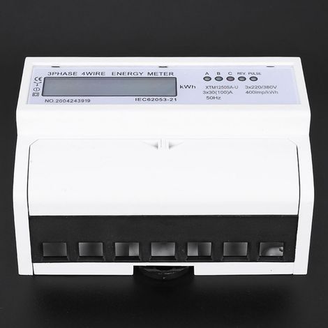 Dreiphasen-LCD-Schienenzähler 7P XTM1250SA-U (A) (1/5)
