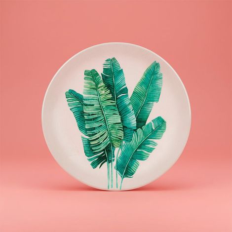 Dessous Plat Bananier Vert dolomite 20x20x2cm (1/4)