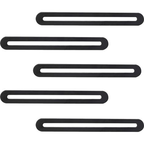 5-teiliges Set aus perforierten Plattenwinkeln, verstellbaren Flachverbindern aus Edelstahl und Metallverstärkungsplatten zur Reparatur und Befestigung von Holz und Möbeln