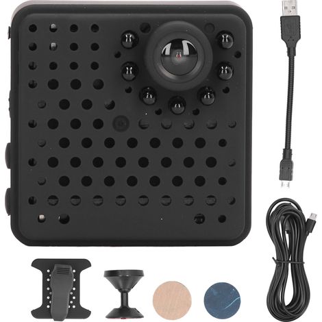 Caméra de surveillance WiFi HD 1080P Vision nocturne infrarouge Accès à distance Caméra intelligente HD pour bébé animaux (1/5)