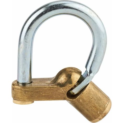 Thirard – Cadenas à clé en laiton massif avec anse en acier zingué – Sécurité renforcée pour locaux – Clé unique – 10291