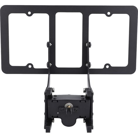 Cadre porte-plaque avant verrouillable – Alliage d'aluminium robuste – Système antivol intégré – Design moderne pour voiture (1/5)