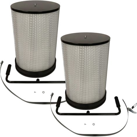 vhbw 2x Filtre à particules fines remplacement pour BAMATO CF2 pour centrale d'aspiration - particules fines avec brosses de nettoyage (1/4)