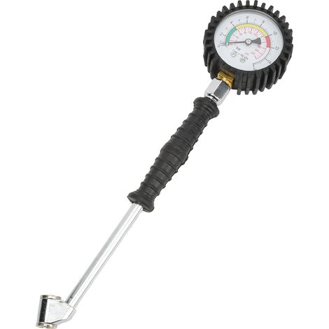 Manomètre de pression des pneus 0-220 PSI, manuel à aiguille, haute précision, universel pour auto, moto, vélo (1/5)