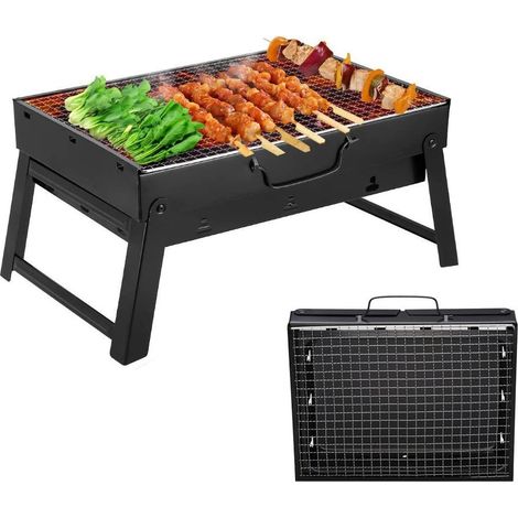 Barbecue Portable Petit Barbecue à Charbon de Table Pliable Pour Extérieur, Terrasse, Camping (1/5)