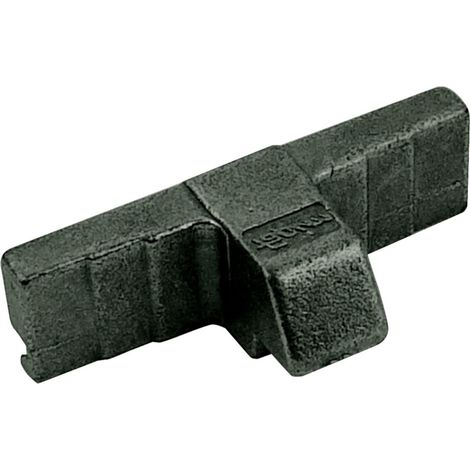 Plaque de gâche universelle FAPIM 4134 Zamak noir zingué 46 x 20,3 mm