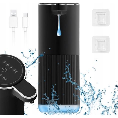 DISTRIBUTEUR DE SAVON AUTOMATIQUE 380ML RECHARGEABLE PAR USB SANS CONTACT (1/5)