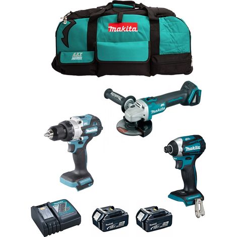 MAKITA Kit MK309 (DHP486 + DTD154 + DGA504 + 2 x 5,0 Ah + DC18RC + LXT600) (1/5)