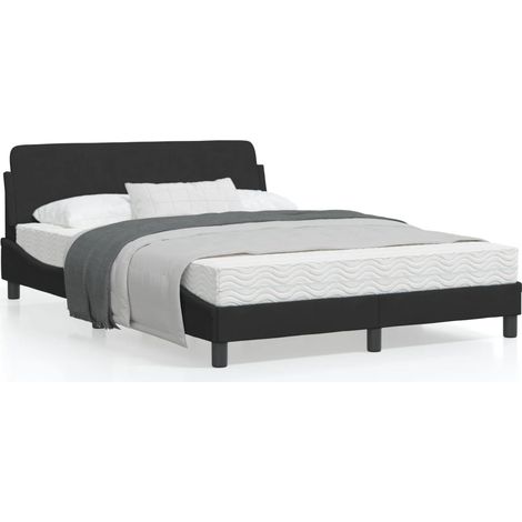 vidaXL Giroletto Dover Nero 120x200 cm Velluto (1/5)