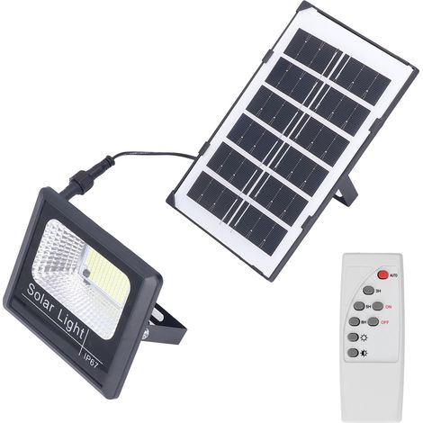 40-W-Solar-Gartenlaterne, polykristallines Solarpanel der Klasse A, wasserdicht nach IP67, Wandstrahler für Straße, Garten und Landschaftsgestaltung, mit Fernbedienung (Batterie nicht im Lieferumfang (1/5)