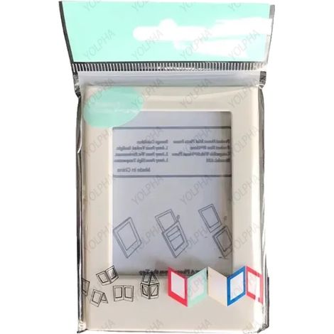 Magnetischer Bilderrahmen, 3 Zoll, Bunte Acrylanzeige, WEISS (1/2)