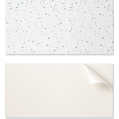 Azulejos decorativos autoadhesivos de vinilo con estampado abstracto de lunares, 10x40x20 cm.