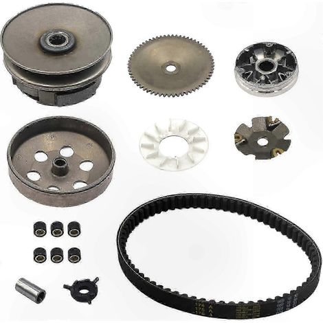 Kit embrayage et variateur avec courroie pour moteurs 50cc 60cc 80cc