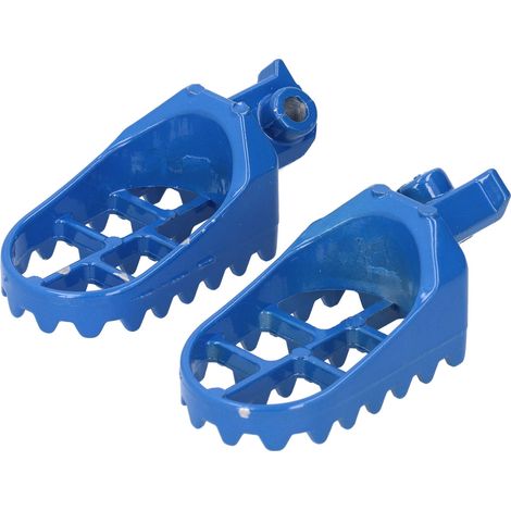 Paire de repose-pieds en aluminium pour motos tout-terrain Yamaha PW50, PW80, TW200, TTR90 et TTR90E. (1/5)
