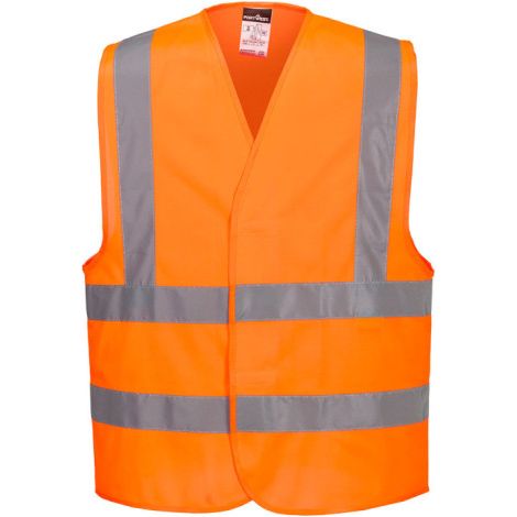 Chaleco con banda y soporte de alta visibilidad ES1 Essential PORTWEST ES470 S Naranja