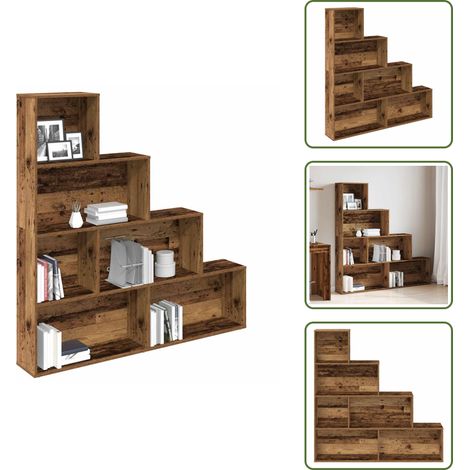 Libreria decorativa - vidaXL Libreria Legno Antico 157x24x160 cm in Legno Multistrato - Libreria per libri