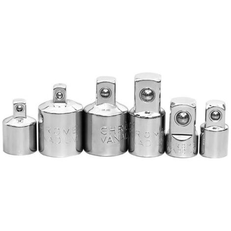 Lot de 6 Adaptateur Douille CliquetJeu d'Adaptateurs,  Adaptateur de Douille, Jeu D'Augmentateurs, Adaptateur Douille Cliquet，Adaptateur à Cliquet (1/5)