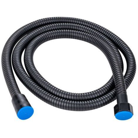FENOPLASTICAFlexible de douche, Flexible de Douche 2M Noir Mat, Tuyau de Douche Universel en Acier Inoxydable Cable de Douche, Anti-Explosion et Anti-Torsion,AAFGVC (1/2)