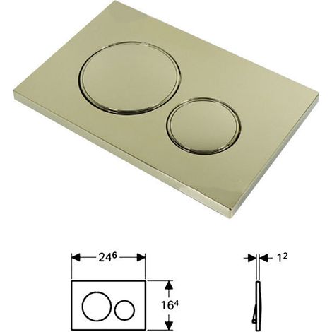 Spülpanelsatz Sigma 20 - Dual-Spülung - für alle Toiletten - Einfache Installation - Wasser sparend