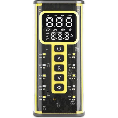 Compresseur d’air sans fil pour pneus de voiture et vélo avec écran numérique (1/5)