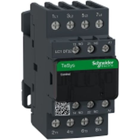 Contactores CONT 32A 4 polos 48V 50/60Hz con 1NA/1NC para control eléctrico.