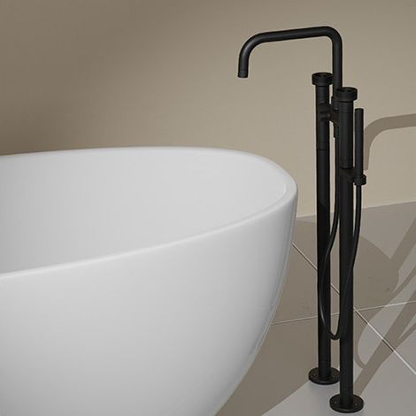 Melangeur Bain Douche Sur Pieds Rota Blackmat - CRISTINA ONDYNA RT10813