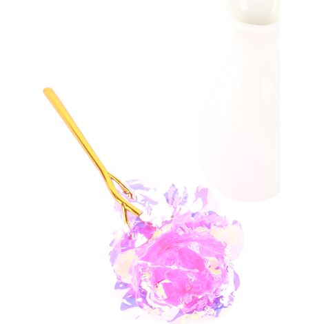 Leuchtende Geschenkbox mit goldenen Blättern und Rosenmotiven, Geschenk zum Valentinstag und Muttertag. (1/5)