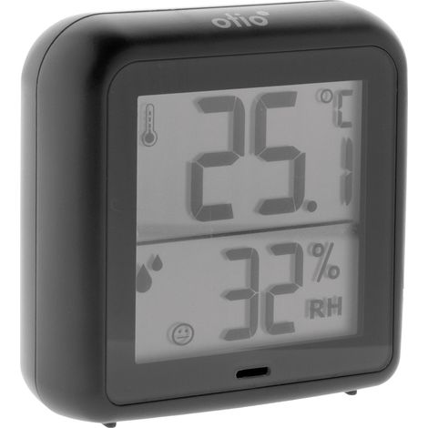 Termómetro higrómetro con sensor de precisión - Gris antracita - Otio (1/5)
