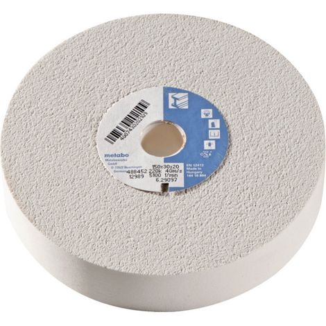 Meule 150 x 030 x 20 mm, 220 K, corindon brun, pour meuleuse double metabo