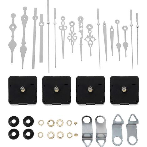 kits de pièces de rechange pour mécanisme d'horloge à aiguilles (montage mural)-14.5X1.5CM-White