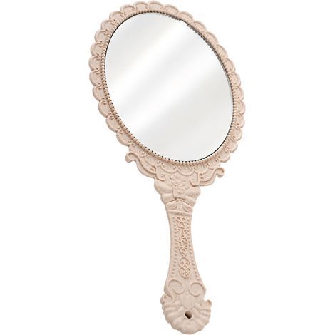 Handspiegel – Oval – 12 cm × 9 cm – Schwarzer Kunststoffrahmen – Für Make-up und Reisen – 1 Stück (1/5)