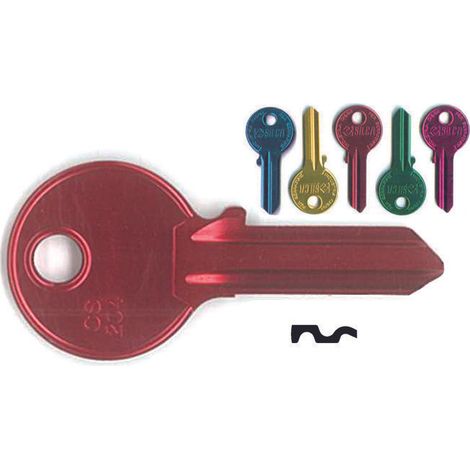 Chiavi per cilindri cisa 4 spine grandi cs204u - cs204u ultralite 5 colori assortiti