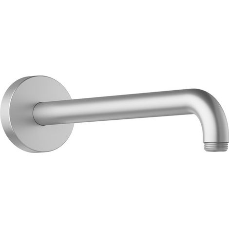 Bras de douche ELEGANCE pour raccordement mural 1/2, saillie 312 mm, fini aluminium KEUCO