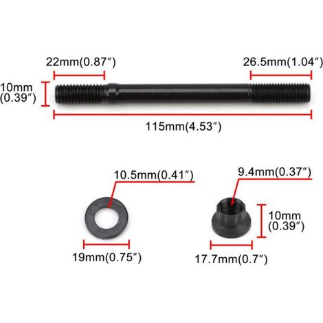 Cylinder bolts suitable for BMW 2.5L M50, 3.0L S50US, and 3.2L S52US engines. (1/4)