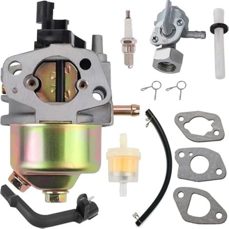 Gx160 212 CC 196 CC Carburateur pour Honda Gx120 Gx140 GX168 Gx200 5,5 6,5 HP pour Harbor Freight Predator R210 4000 3000 3050 3200 Watts 4375 46515 46596 40026 46516 46533 Tondeuse à Gazon (1/5)