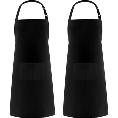 （2 Pieces )Kitchen Aprons for Men Women,Household Apron Tool Holder Aprons with 2 Pockets for BBQ,Adjustable Adult Gardener Apron for Gardening (1/5)