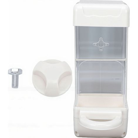 Distributeur de nourriture pour perroquets anti-écureuils, amovible et facile à remplir, grande capacité, blanc, 500 ml (1/5)