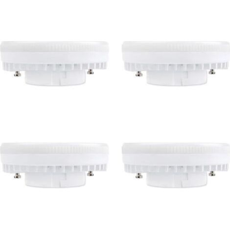 Spot LED GX53 9W Blanc Chaud 3000K, 900LM, AC 230V, Equivalent CFL GX53 15-18W, 120° Ampoule Réflecteur LED GX53 pour Meuble Cuisine/Armoire, non-dimmable, lot de 4 [Classe énergétique A+]