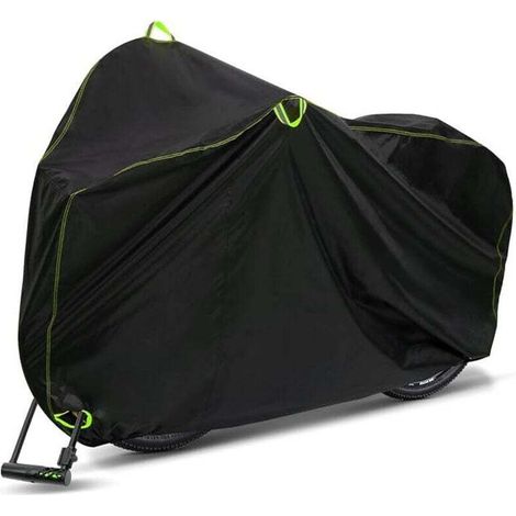 Housse de vélo d'extérieur,Housse de vélo imperméable et robuste, résistante à la poussière, aux UV, respirante, avec boucle antivol pour scooter, camping-car, trajets urbains (1/4)