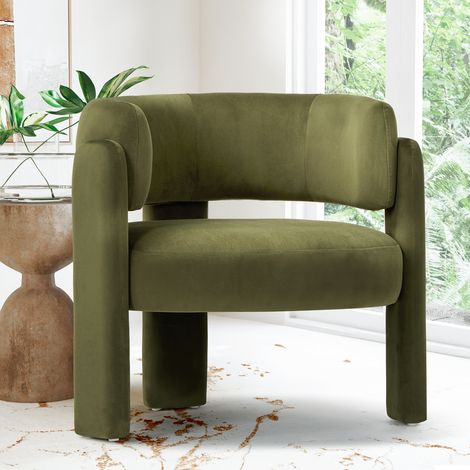 COLAMY Chaise-Fauteuil-Canapé design minimaliste — Sublimez votre intérieur moderne et tendance-Vert