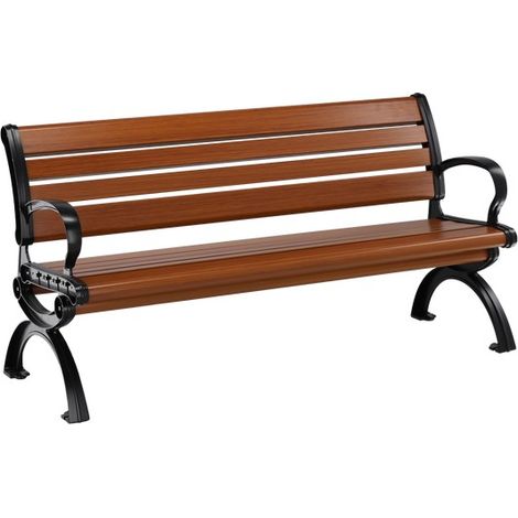 Banca da esterno COPPER 150 cm in alluminio verniciato a polvere design