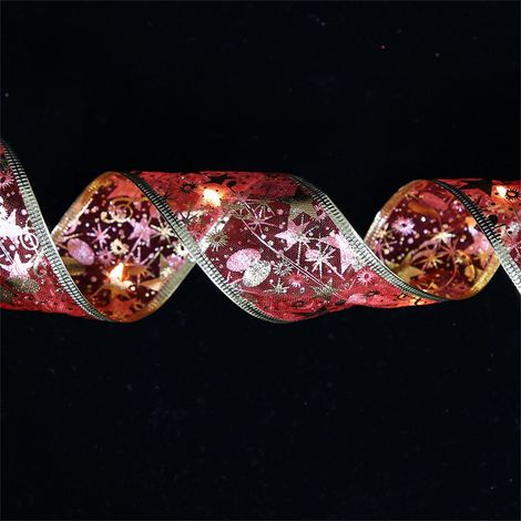 Ruban LED Décoration De Noël - 200 cm - Lumière Chaude - Pour Arbre De Noël Intérieur - 2 Pièces