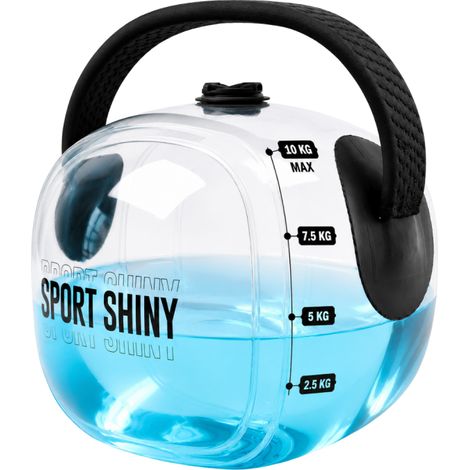 VENTEO - Poids Musculation Aqua Dynamic Kettlebell Ajustable à Remplir d'Eau Charge Réglable 2.5 à 10 kg Poignée Ergonomique Musculation Maison, Cardio et Renforcement (1/5)