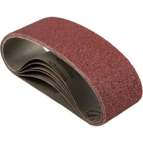Bande Abrasive 75 x 533 mm, gruau grossier P40, pour ponceuse à courroie, pour le travail du bois, meulage, affûtage, polissage en métal (6 pcs) (1/5)